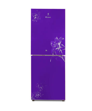 Atashi Stylish Double Door Refrigerator – Floral Glass Design