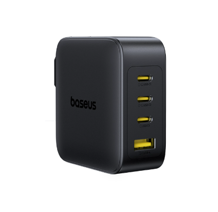 Baseus 140W GaN Fast Charger – 3× USB-C + 1× USB-A